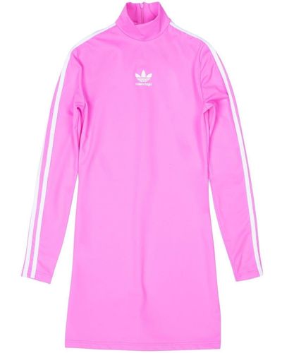Balenciaga X Adidas Long-sleeve Mini Dress - Pink