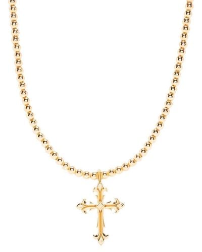 Emanuele Bicocchi Fleury Cross Pendant Necklace - Metallic