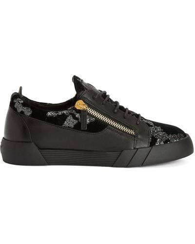 Giuseppe Zanotti Panelled Low-top Trainers - Black