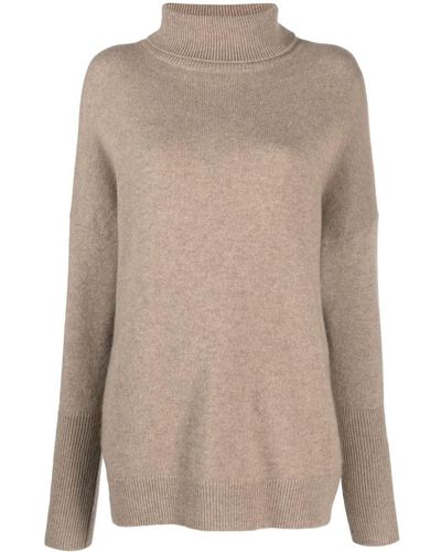 Chinti & Parker The Relaxed Roll-neck Cashmere Sweater - Brown