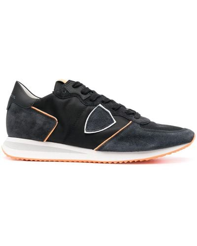 Philippe Model Trpx Running Leather Trainers - Black