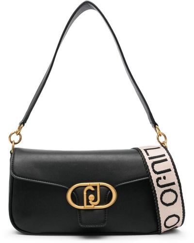Liu Jo Logo-plaque Shoulder Bag - Black
