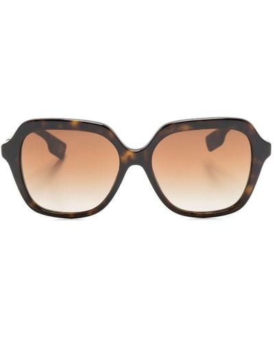 Burberry Tortoiseshell Oversized-frame Sunglasses - Natural
