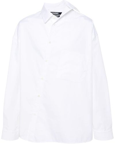 Jacquemus Les Sculptures 'la Chemise Cuadro' Shirt - White