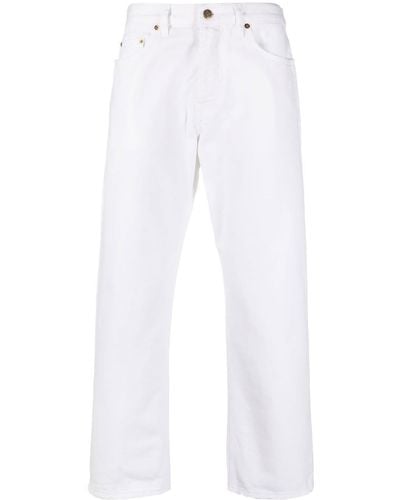 Golden Goose Pantaloni A Gamba Dritta Stile Jeans - Bianco