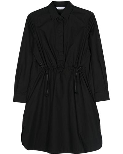 Max Mara Juanita Cotton Mini Dress - Black