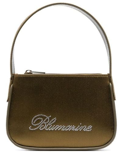 Blumarine Mini-Tasche mit Logo - Grün