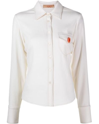 Cormio Katy Pin-badge Shirt - White