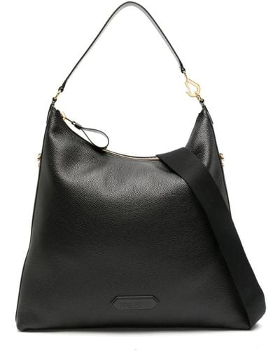 Tom Ford Hand-held Leather Tote Bag - Black