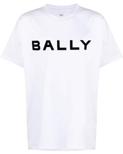 Bally Logo-print Organic-cotton T-shirt - White