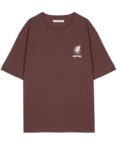 Samsøe & Samsøe Wind Down T-Shirt aus Bio-Baumwolle - Lila