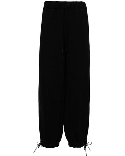Simone Rocha Elasticated-waistband Tapered Trousers - Black