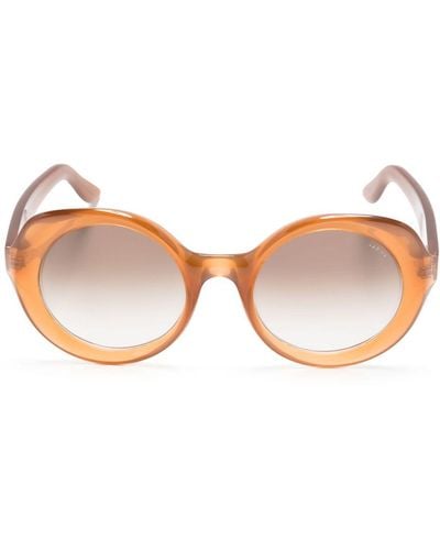 LAPIMA Carlota Oval-frame Sunglasses - Brown