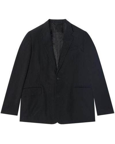 Balenciaga Oversize Single-breasted Blazer - Blue