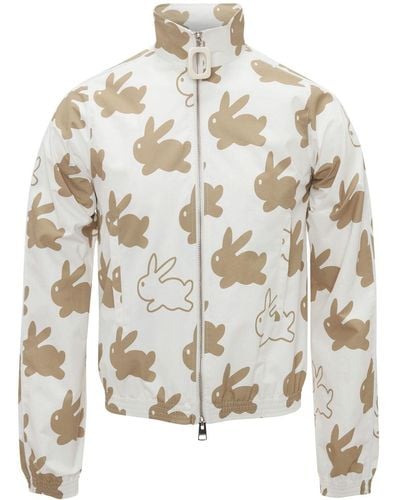 JW Anderson Bunny-print Technical Jacket - White