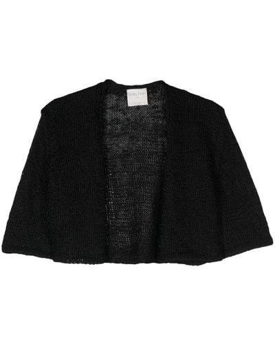 Forte Forte Open-knit Cropped Cardigan - Black