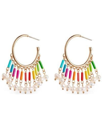 Roxanne Assoulin Boucles d'oreilles The Happy Pearl - Blanc