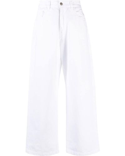 Societe Anonyme Red Cross Wide-leg Jeans - White