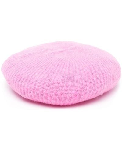 Ganni Klassische Mütze - Pink