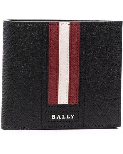 Bally Portemonnaie mit Logo-Schild - Schwarz