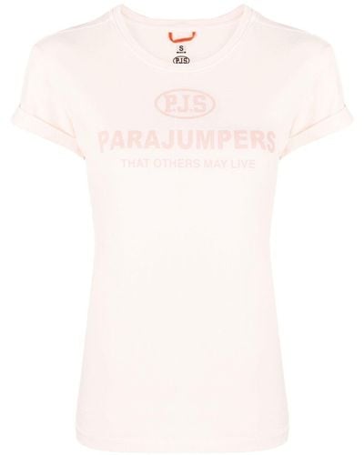 Parajumpers T-shirt Met Logoprint - Roze
