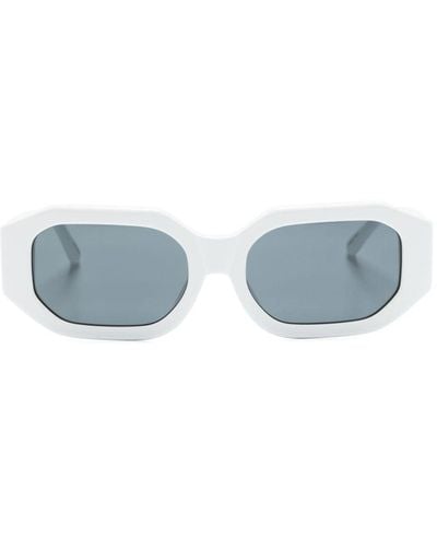 Linda Farrow X The Attico lunettes de soleil géométriques Irene - Bleu