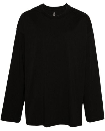 Thom Krom T-shirt en coton à col rond - Noir