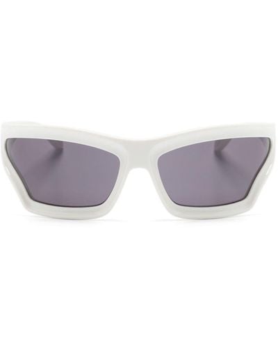 Loewe Arch Wraparound-frame Sunglasses - Grey