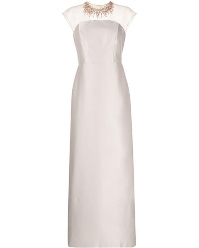 Sachin & Babi Irina Crystal-embellished Gown - White