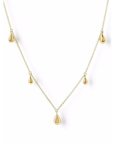 The Alkemistry 18kt Yellow Gold Pear Drop Necklace - Metallic