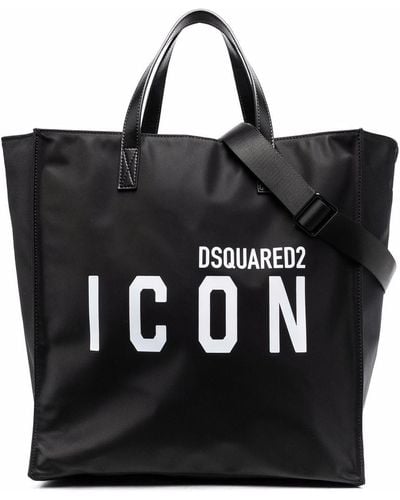 DSquared² Logo-print Shoulder Bag - Black