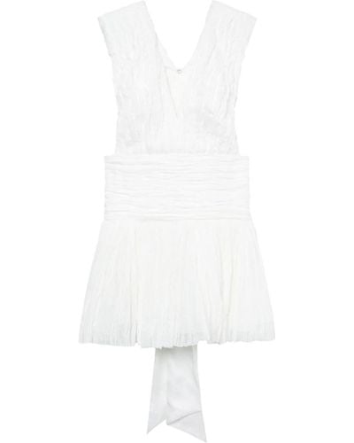 Aje. Escapist Mini Dress - Bianco