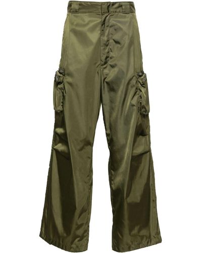 Prada Pantalones anchos tipo cargo - Verde