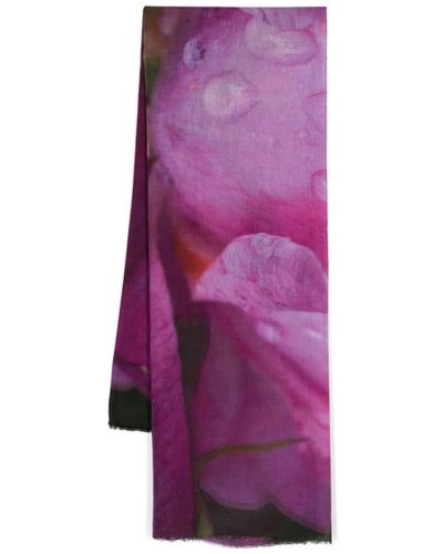 Faliero Sarti Graphic-print Scarf - Purple