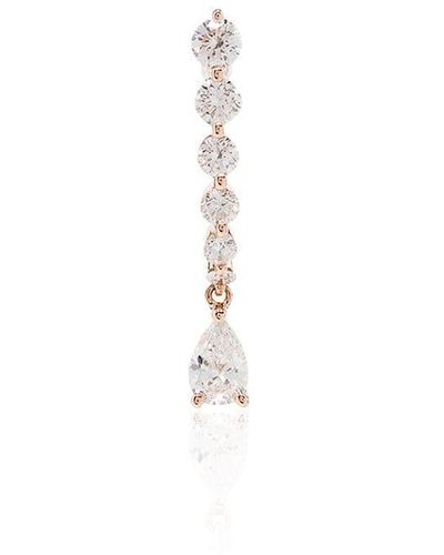Anita Ko Pendiente en oro rosa de 18kt con diamantes - Blanco