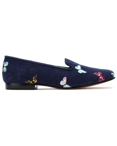 Blue Bird Shoes Slippers Borboletas - Azul