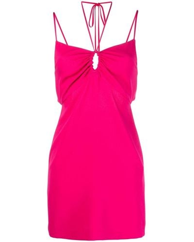P.A.R.O.S.H. Halterneck Mini Dress - Pink