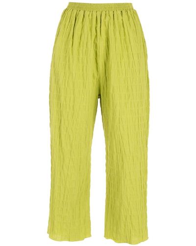 Clube Bossa Sam Cropped Cotton Trousers - Green