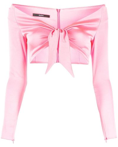 Alex Perry Ford Off-the-shoulder Crop Top - Pink