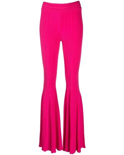 Antonino Valenti Flared Knitted Trousers - Pink