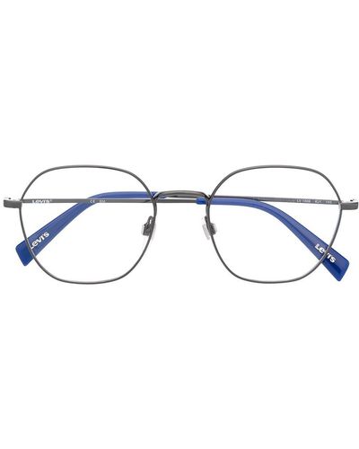 Levi's ジオメトリック 眼鏡フレーム - ブルー