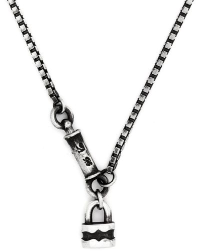 Werkstatt:münchen Symbol Lock Necklace - Metallic