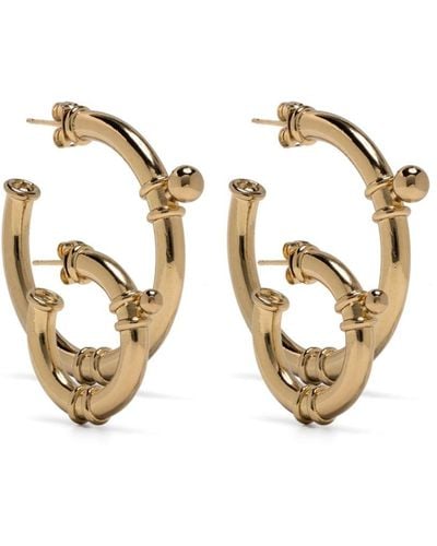 Ermanno Scervino Hoop Earrings Set - Metallic