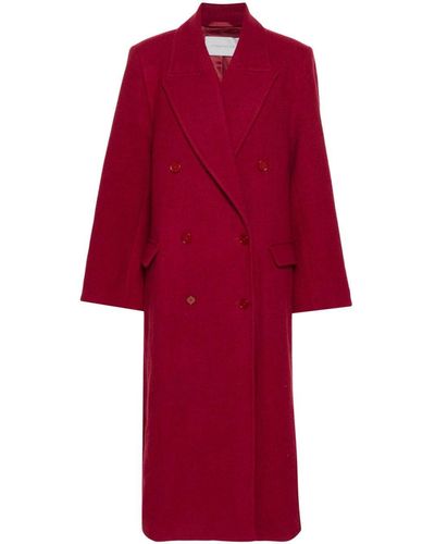 Christian Wijnants Cirena Double-breasted Coat - Red