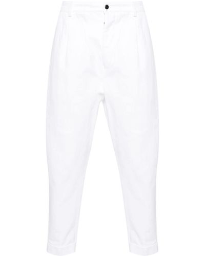 Dondup Adam Loose-fit Pants - White