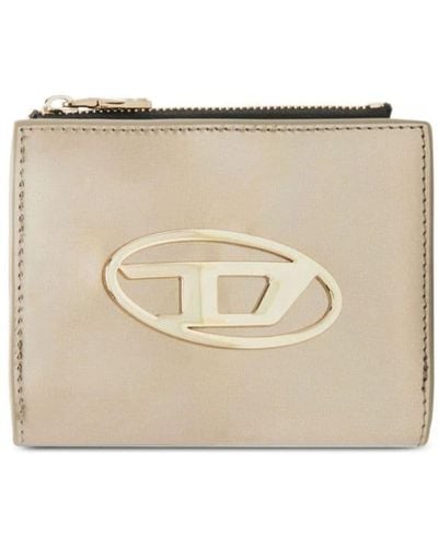 DIESEL Bi-fold Zip 財布 - ナチュラル