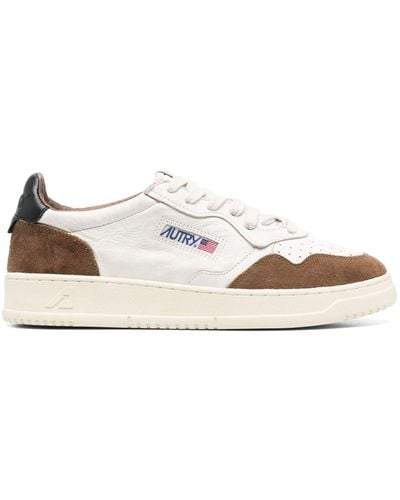 Autry Logo-patch Leather Sneakers - White