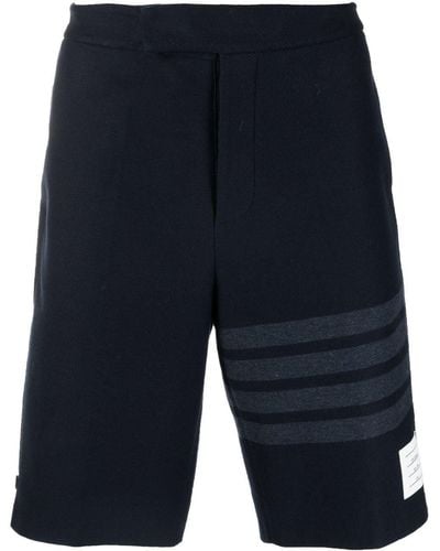 Thom Browne 4-bar Striped Shorts - Blue