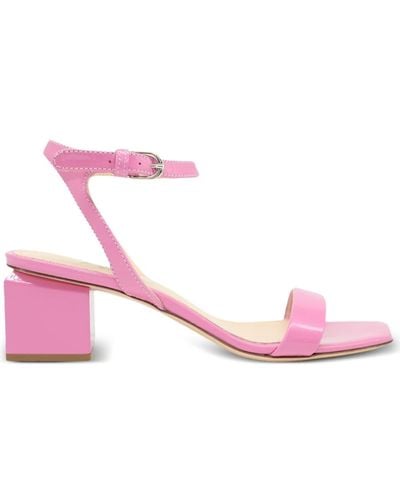 Agl Attilio Giusti Leombruni Angie 60mm Patent-leather Sandals - Pink