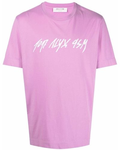 1017 ALYX 9SM Camiseta con logo estampado - Rosa